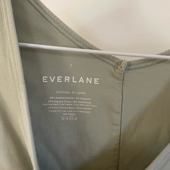 Everlane Sea Foam Thong Leotard BodySuit- Size Small - Picture 3 of 5